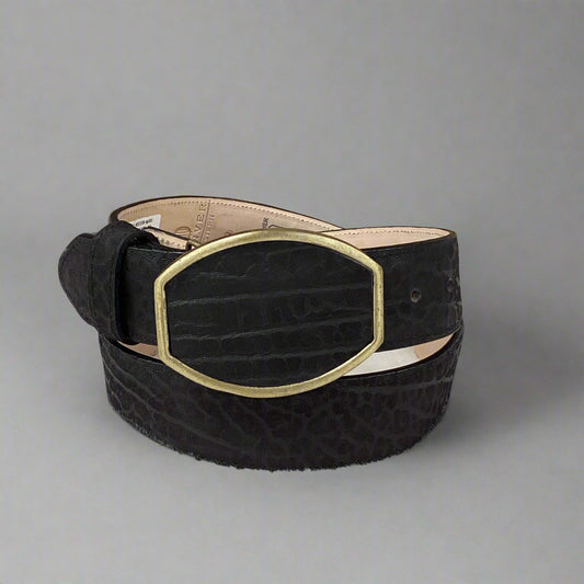 Denver Bovine Print Belt - Black