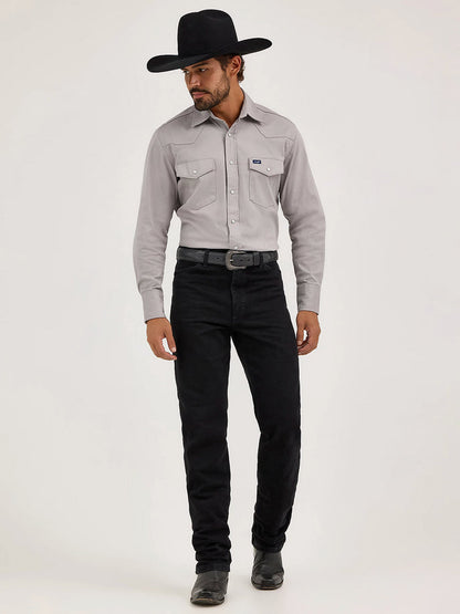 Wrangler Mens Cowboy Cut Slim Fit (Shadow Black)