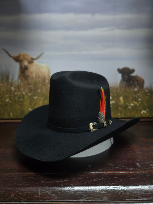 Tombstone 20x El Viejonon Wool Felt Hat - Black