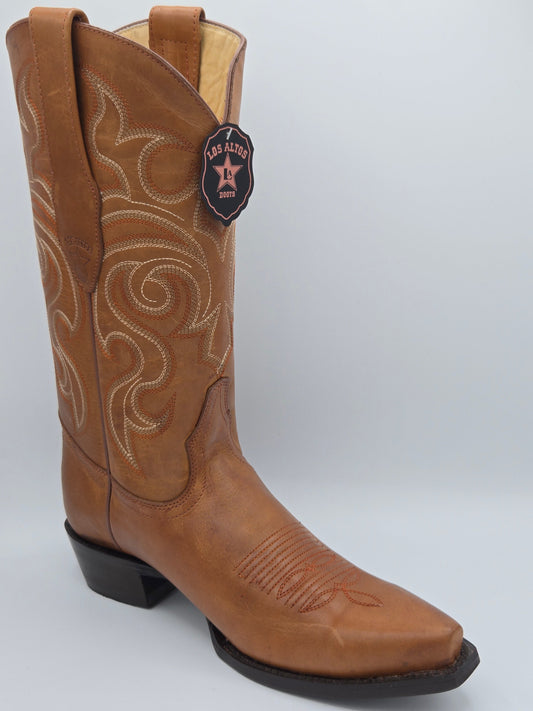 Los Altos Mens Leather Snip Toe Boot