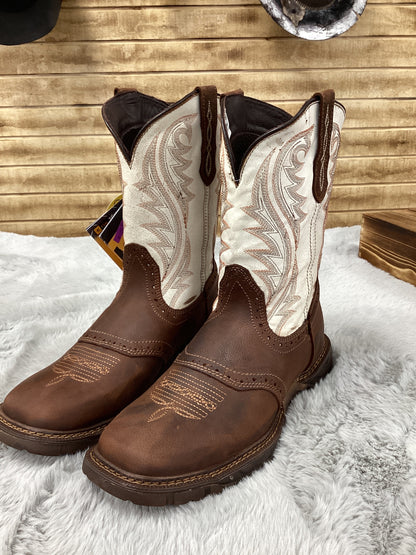Cebu Comanche 10" Square Toe Work Boots (Mocha)