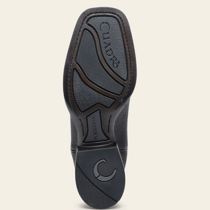 Cuadra Mens Bison & Bovine Leather Rodeo Boot - Dark Brown