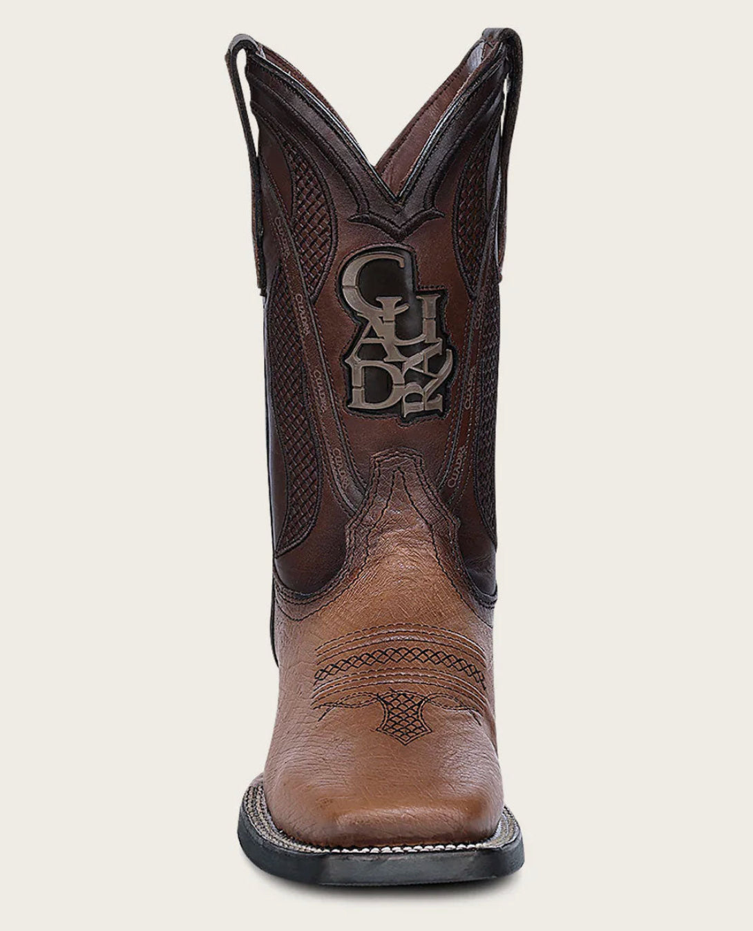 Cuadra Mens Ostrich Belly Rodeo Style Low Shaft Boot - Honey