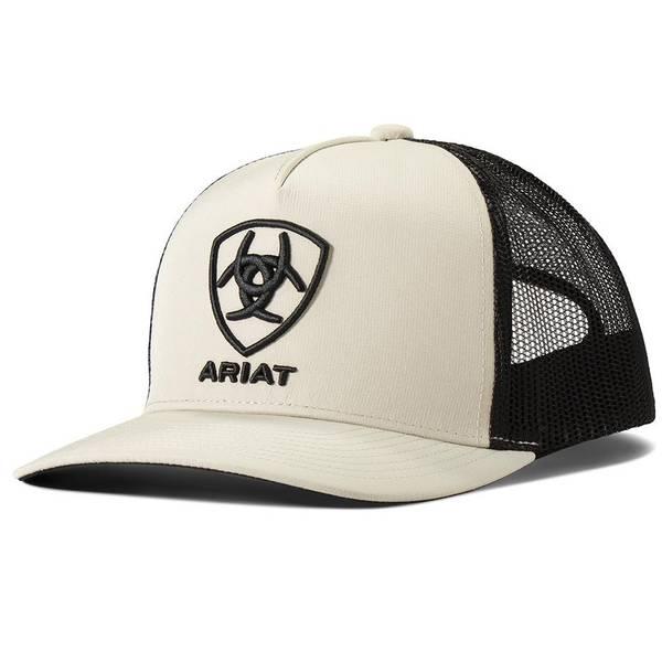 Ariat Logo Shield Trucker Cap - Khaki