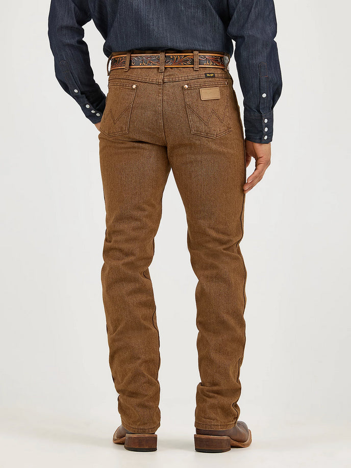 Wrangler Mens Cowboy Cut Slim Fit Jean (Black Whiskey)