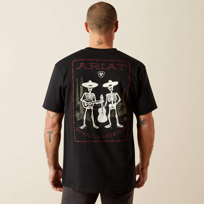 Ariat Mens Grateful Muertos Viva la Musica T-Shirt