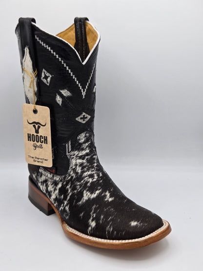 Hooch Mens Diamond Style Cowhide Boots