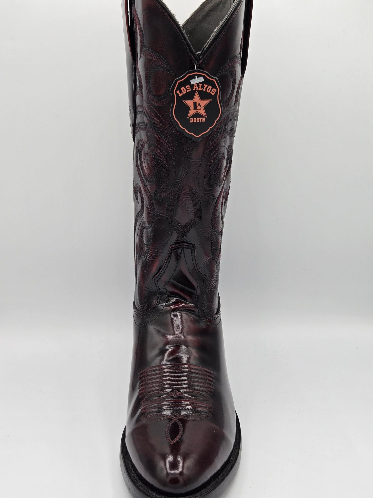 Los Altos Mens Camaleón Round Toe - Black Cherry