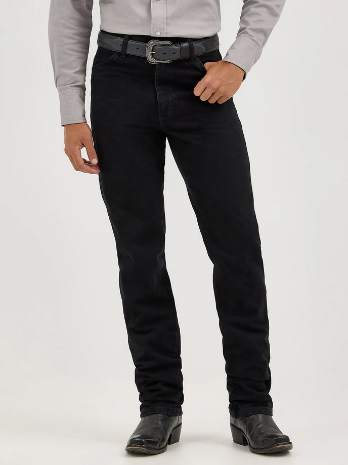 Wrangler Mens Cowboy Cut Slim Fit (Shadow Black)