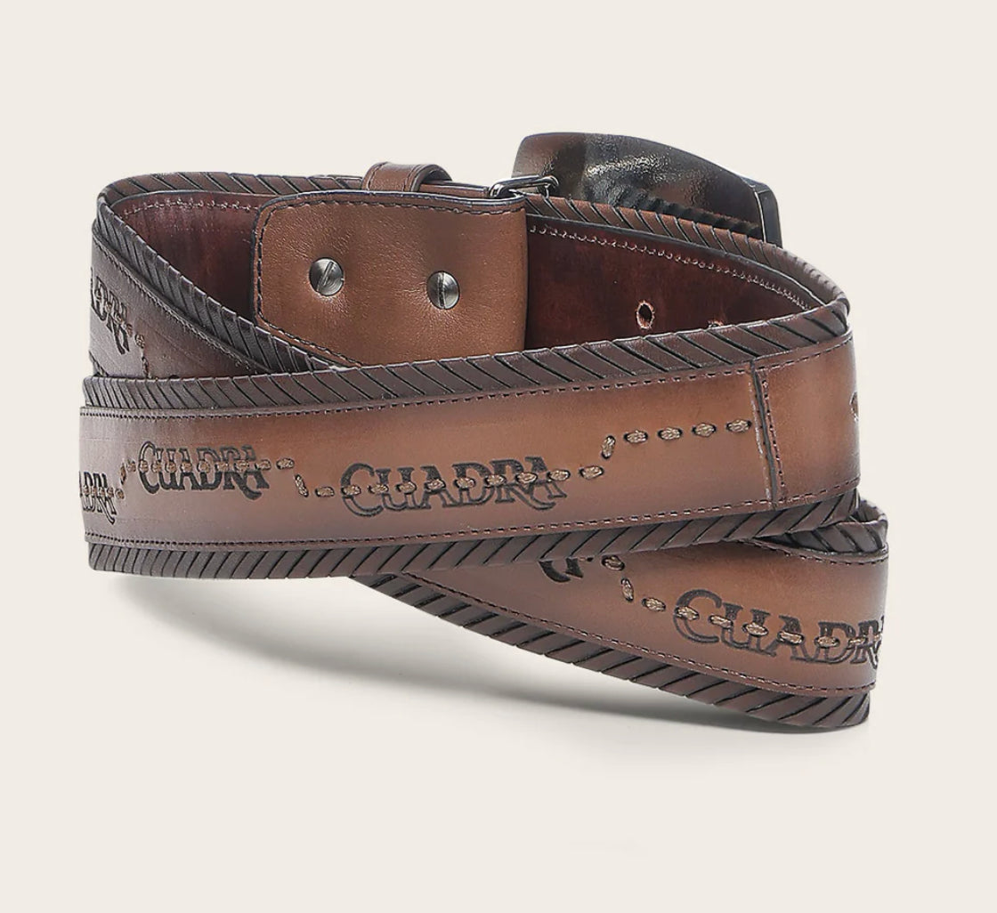 Cuadra Mens Bovine Dress Belt - Durango Honey BC403