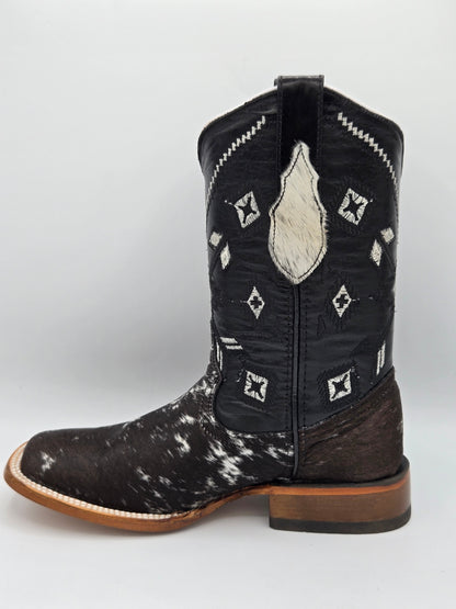 Hooch Mens Diamond Style Cowhide Boots