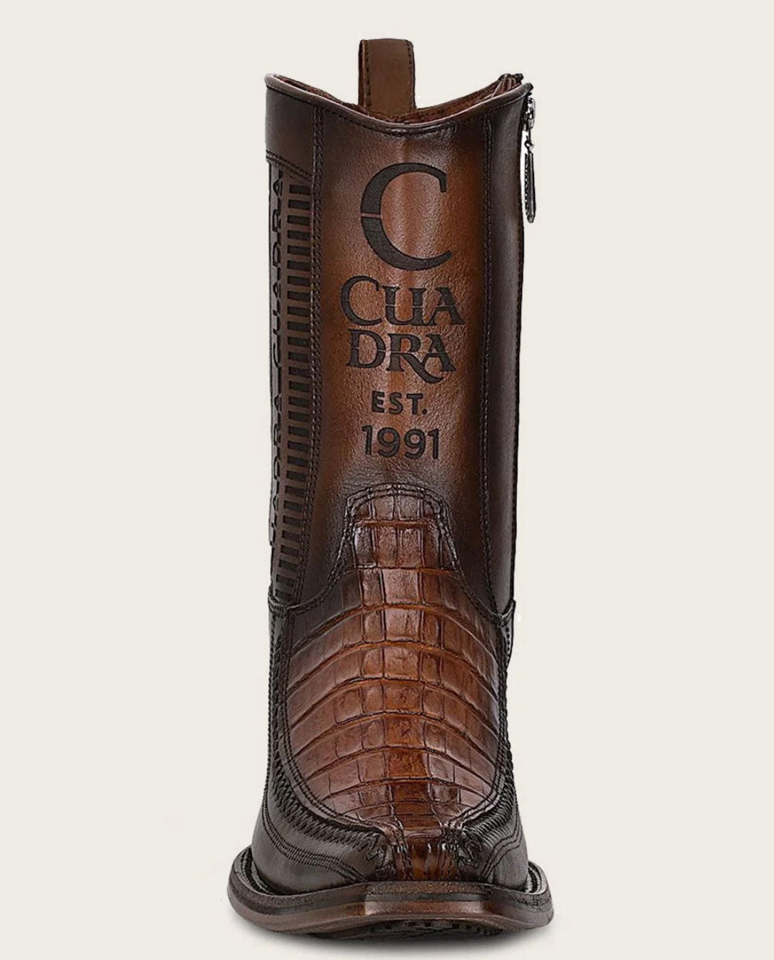 Cuadra Mens Engraved Fuscus Belly Low Shaft Boot - Brown