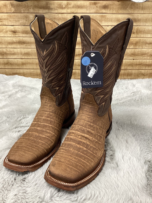 Rockem MenS Boot QAH/DUQUE Coco Belly Print Nobuck Miel