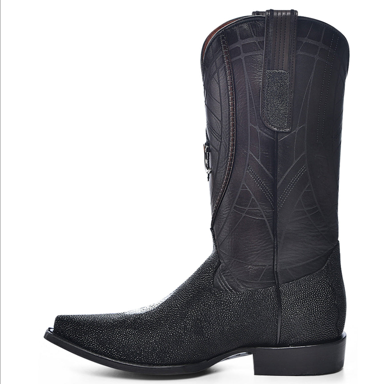 Cuadra Mens Stingray Boot Snip Toe -Black CU844