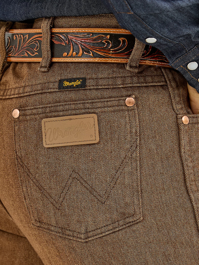 Wrangler Mens Cowboy Cut Slim Fit Jean (Black Whiskey)