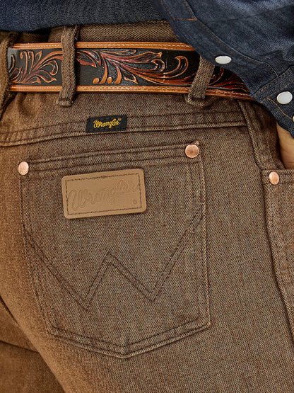 Wrangler Mens Cowboy Cut Slim Fit Jean (Black Whiskey)