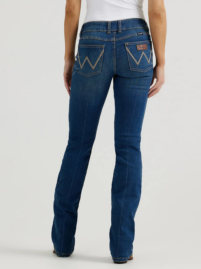 Wrangler Womens Retro Mae Mid Rise Bootcut Jean -Vivianna