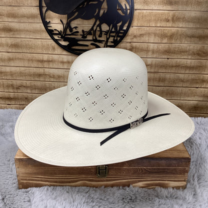 Cuernos Chuecos 100x Open Crown Sombrero (Beige)