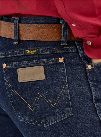 Wrangler Mens Cowboy Cut Slim Fit Jean - Dark Stone