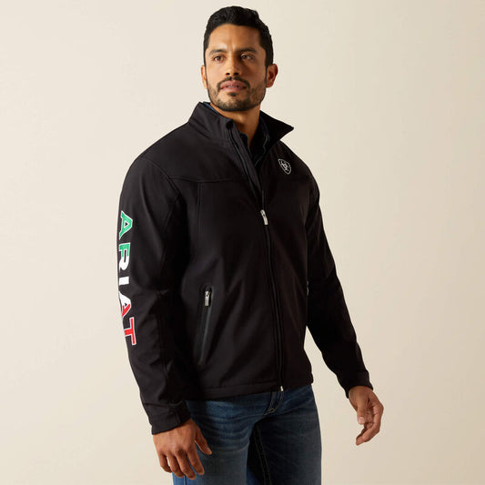 Ariat Mens New Team Softshell Mexico Flag Jacket
