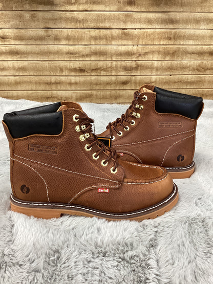 Cactus MenS Moc Toe Work Boot (Light Brown) 625M