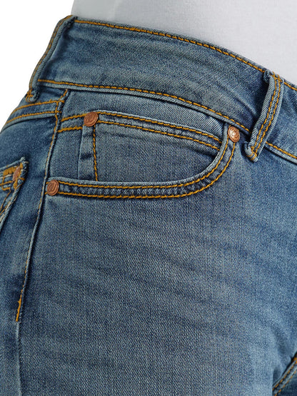 Wrangler Womens Retro Mae Mid Rise Bootcut Jean -KM Wash