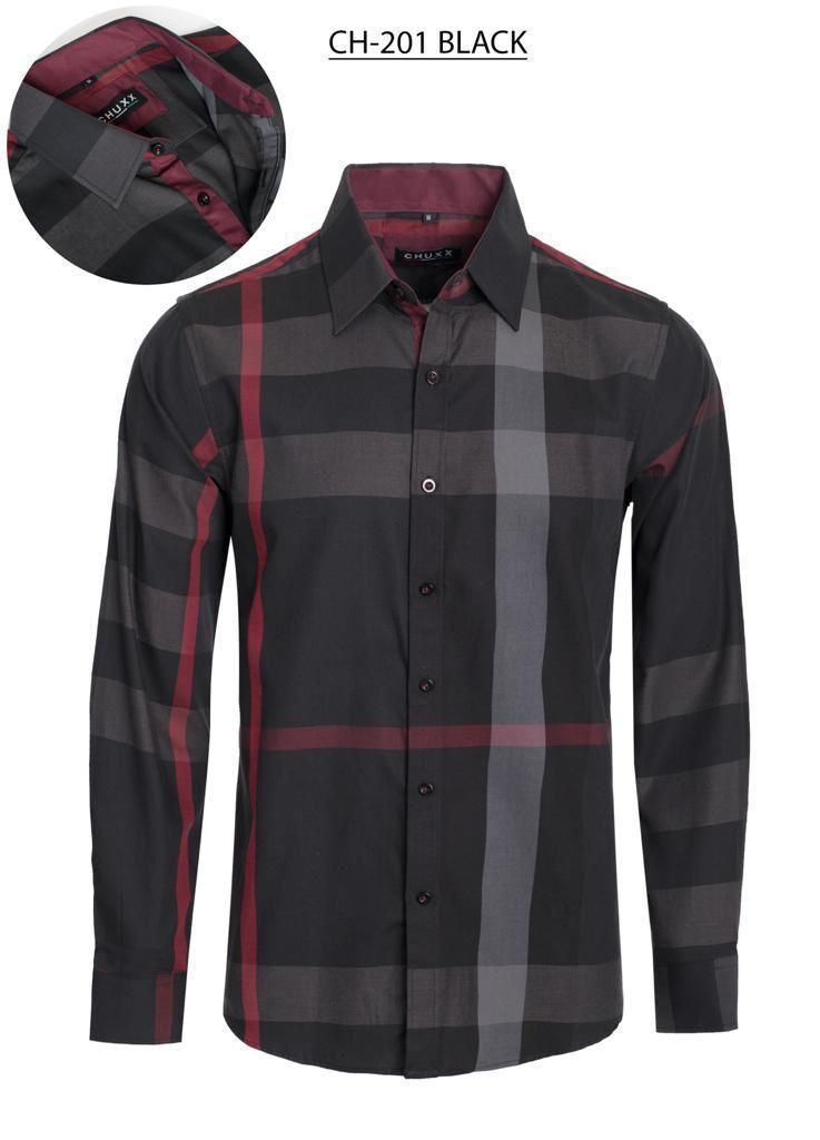 Chuxx/Baldelli Mens Plaid Shirt