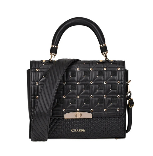 Cuadra Womens Handbag with Genuine Stingray Leather with Crystals