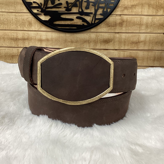Denver Western Leather Belt - Brown
