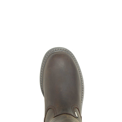 Wolverine Mens Floorhand Waterproof 10" Wellington  - DK Brown