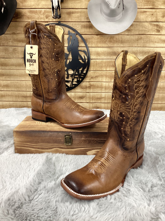 Hooch WomenS Boot Volcano Square Toe (Honey)H222451