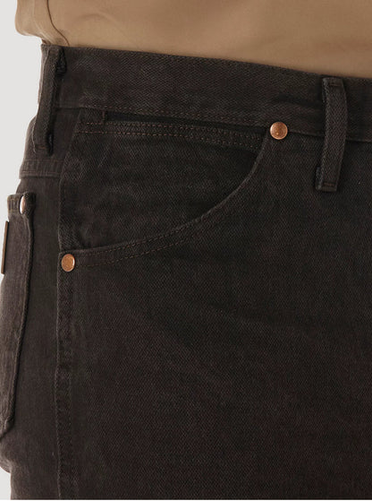 Wrangler Mens Cowboy Cut Slim Fit Jean (Black Chocolate)