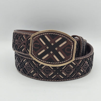Del Cesar Chiseled X w/ Horse Shoe Design