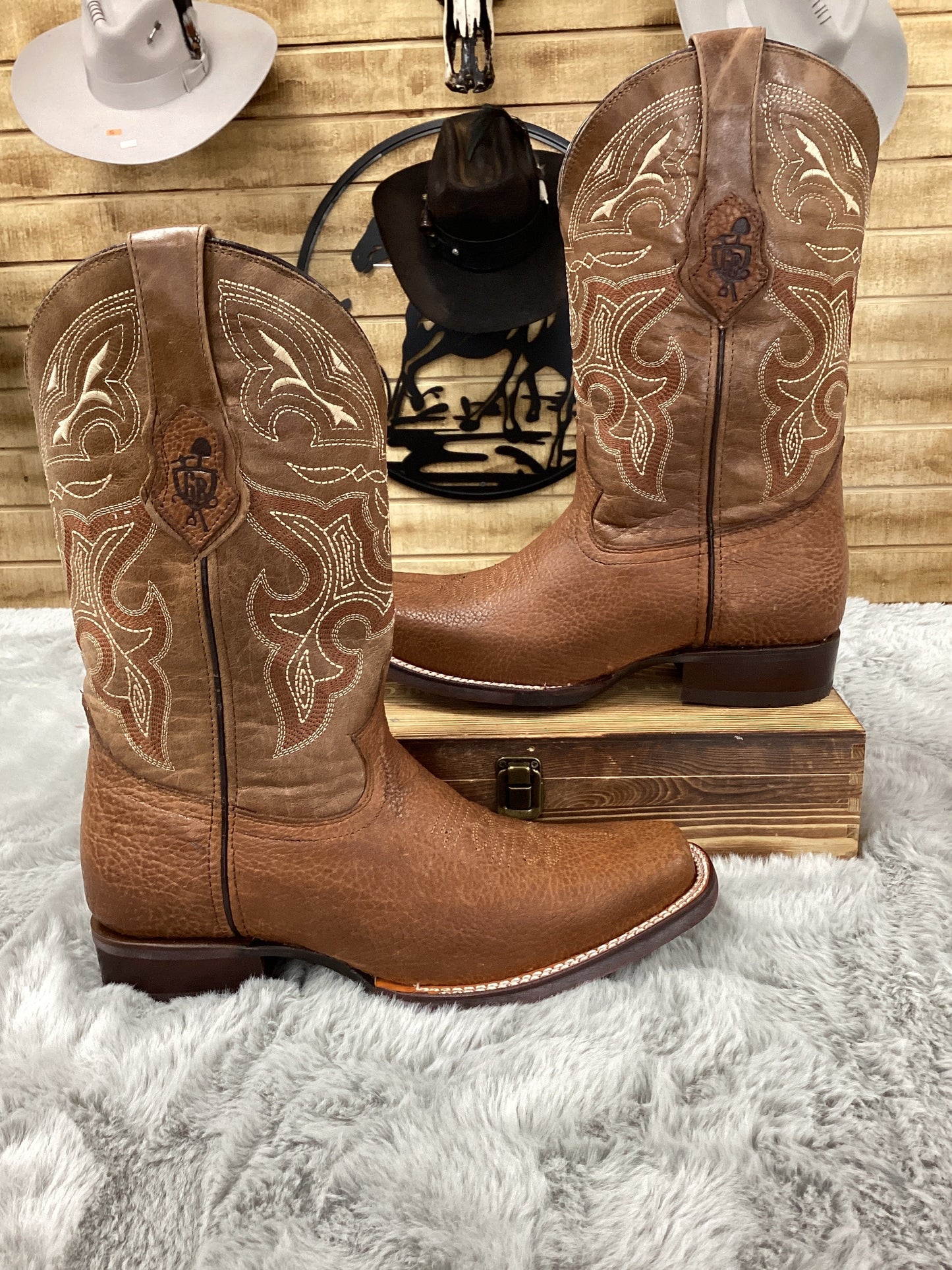 Goldrush MenS Boot Walnut Miel Hule 055
