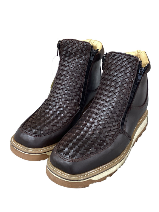 White Diamond Mens Ankle Boot H Houston (Brown)
