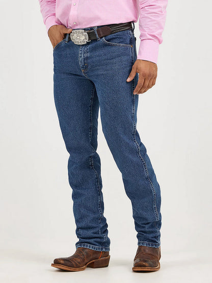 Wrangler Mens Premium Performance Cowboy Cut Slim Fit Jean -Dark Stone