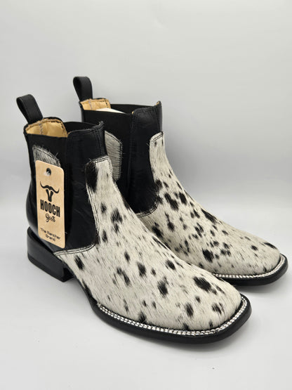 Hooch Mens Cowhide Ankle Boots