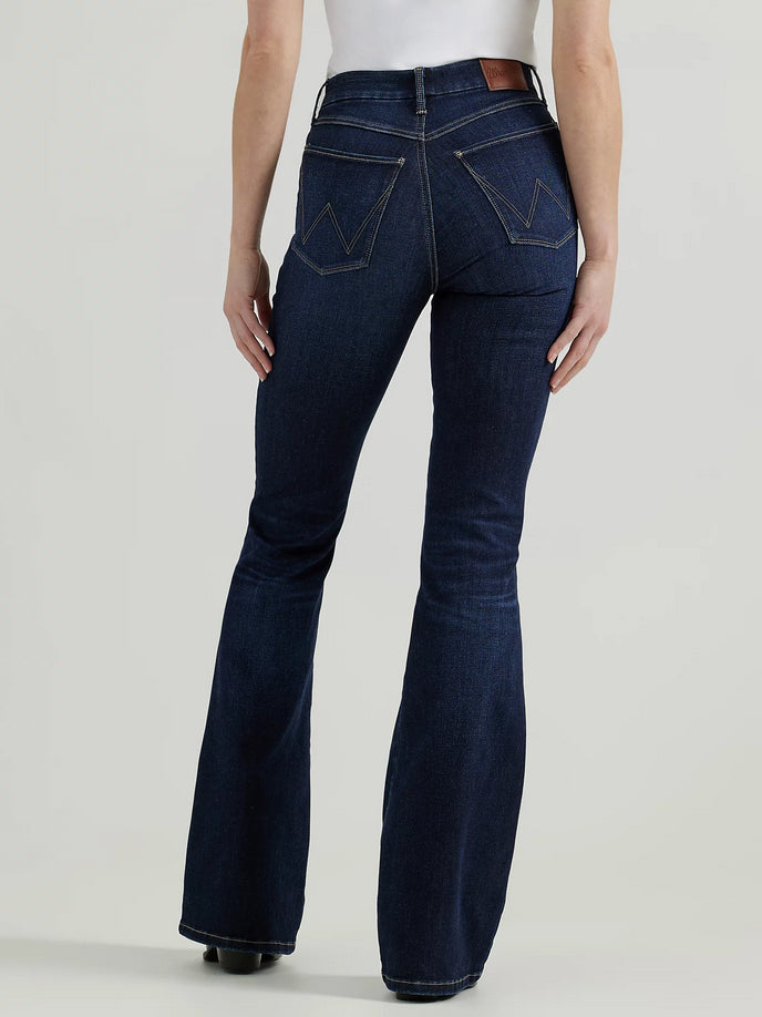 Wrangler Womens Bespoke High Rise Flare Jeans -Madilyn