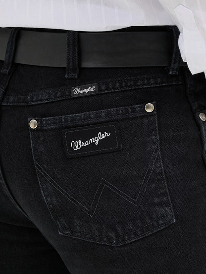 Wrangler Mens Silver Edition CowboyCut Slim Fit Jean - Black