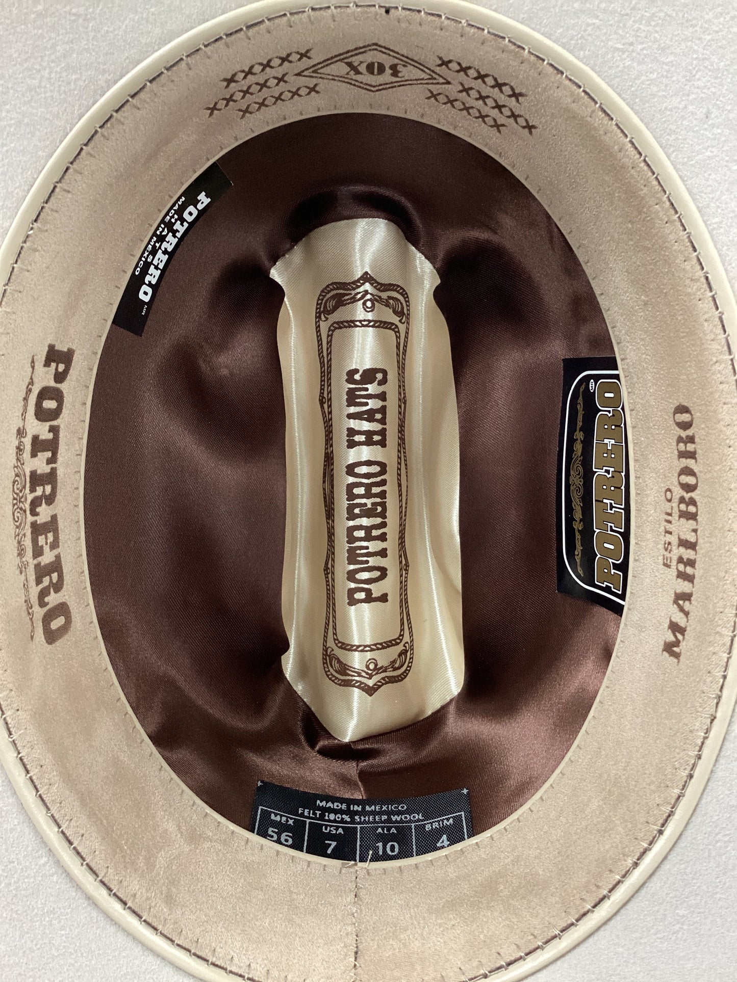 Potrero 30x Marlboro Texana Wool Felt Hat - Black, Beige, Choco, Grey