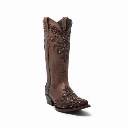WildFlower WomenS Boot Cater Cognac Retro Cristal JD0013