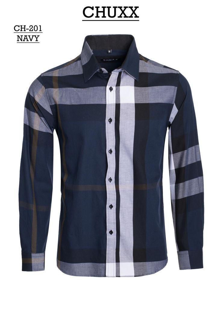Mens Plaid Breathable Thin Long Sleeve Shirt. - Multiple Colors