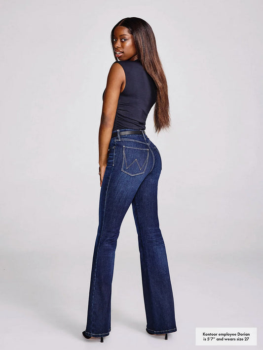 Wrangler Womens Bespoke High Rise Flare Jeans (Madilyn)