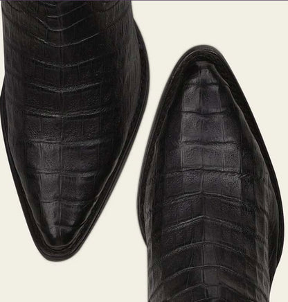 Cuadra Mens Caiman Snip Toe Boot - Black