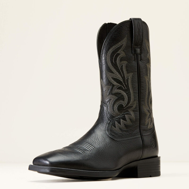 Ariat Mens Slim Zip Ultra Western Boot - Black Deertan 10046852