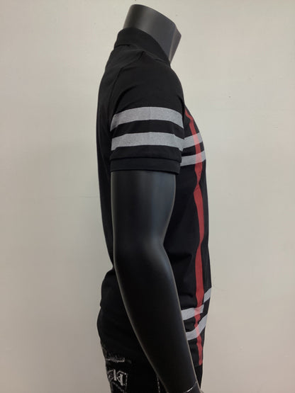 Mens Black Shirt with Stripes