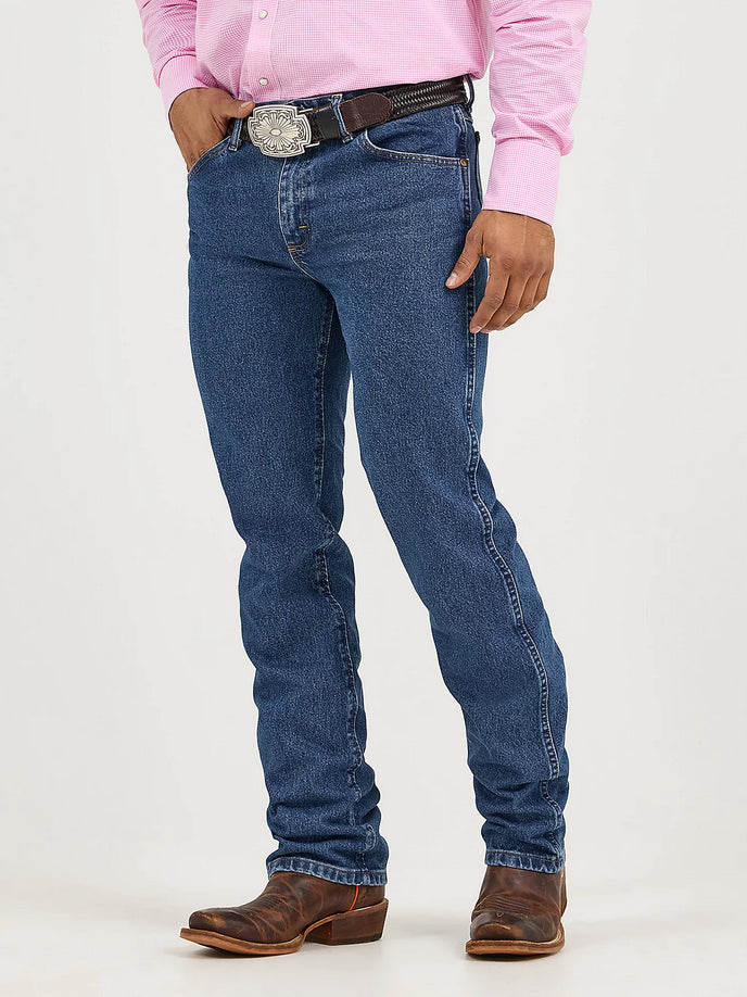 Wrangler Mens Premium Performance Cowboy Cut Slim Fit Jean -Dark Stone