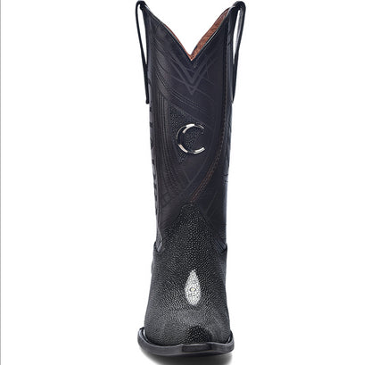 Cuadra Mens Stingray Boot Snip Toe -Black CU844