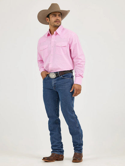 Wrangler Mens Premium Performance Cowboy Cut Slim Fit Jean -Dark Stone