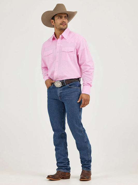 Wrangler Mens Premium Performance Cowboy Cut Slim Fit Jean (Dark Stone)